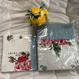 ローラアシュレイ(LAURA ASHLEY)のローラアシュレイ❤️【新品】デュベカバー＆ピローカバー🌹セット(シーツ/カバー)