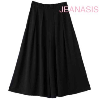 ジーナシス(JEANASIS)のJEANASISガウチョ 黒(クロップドパンツ)