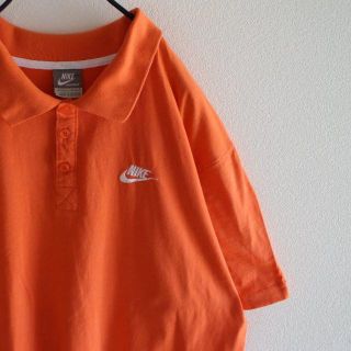 ナイキ(NIKE)のUS ナイキ orange ポロシャツ L(ポロシャツ)