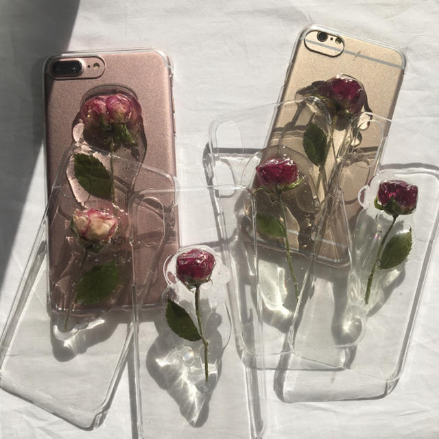 iPhone case🥀 ハンドメイドのスマホケース/アクセサリー(スマホケース)の商品写真