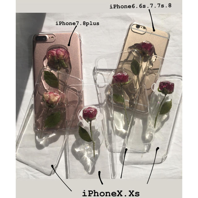 iPhone case🥀 ハンドメイドのスマホケース/アクセサリー(スマホケース)の商品写真
