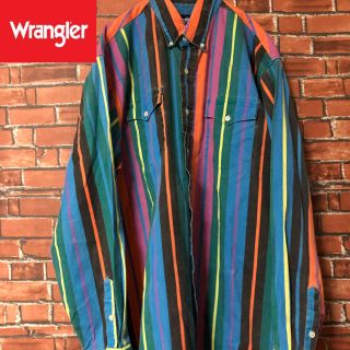 ラングラー(Wrangler)の【激レア】 ラングラー ビッグカラフルストライプシャツ(シャツ)