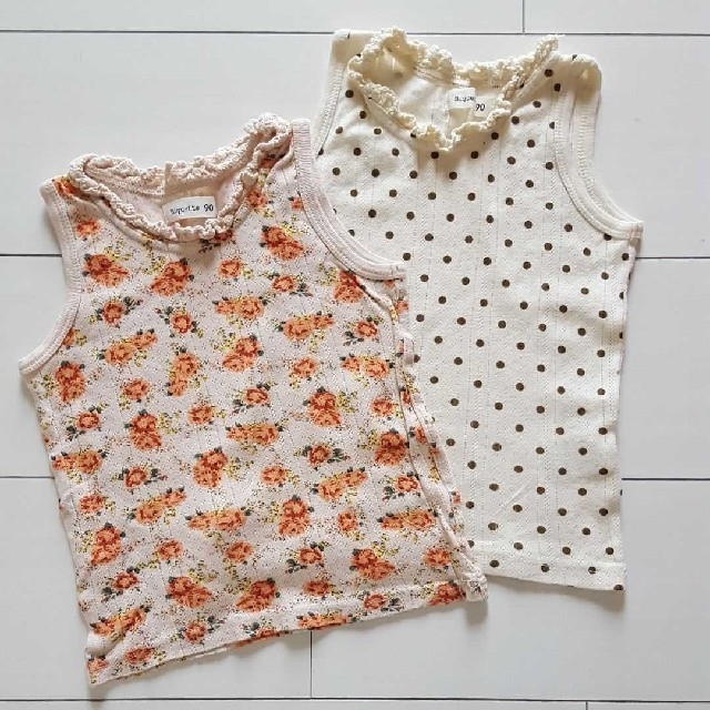 Biquette(ビケット)の女の子タンクトップ キッズ/ベビー/マタニティのキッズ服女の子用(90cm~)(Tシャツ/カットソー)の商品写真