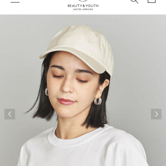 BEAUTY&YOUTH UNITED ARROWS(ビューティアンドユースユナイテッドアローズ)の今期 2019ss ビューティ&ユース アローズ キャップ ベージュ系  レディースの帽子(キャップ)の商品写真