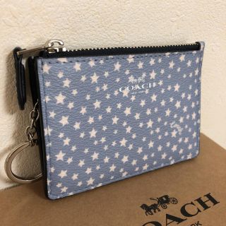 コーチ(COACH)の【新品 未使用】コーチ IDケース付き☆ コインケース スター柄(パスケース/IDカードホルダー)