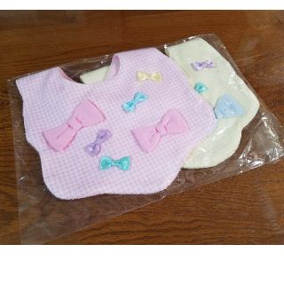 マザウェイズ(motherways)の【新品】mather waysのスタイ2枚組(ベビースタイ/よだれかけ)