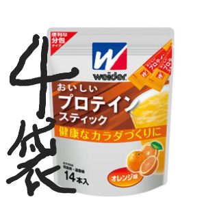 モリナガセイカ(森永製菓)の4袋おいしいプロテインスティック
14本(1本10g)×4袋(プロテイン)