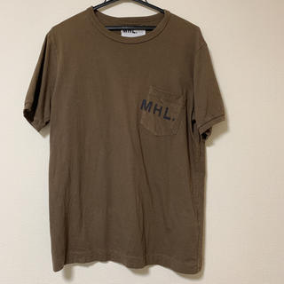 マーガレットハウエル(MARGARET HOWELL)のMHL ロゴTシャツ ブラウン(Tシャツ/カットソー(半袖/袖なし))