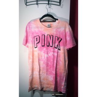 ヴィクトリアズシークレット(Victoria's Secret)の夏タイダイ丸首Tシャツ VSPINK(Tシャツ(半袖/袖なし))