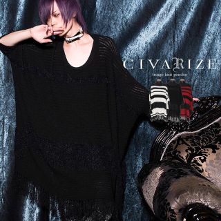 CIVARIZE ポンチョニット Red(ニット/セーター)