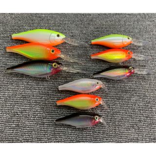 ラパラ（RAPALA） X-RAPシャッドとシャッドシャロールアーの9個セット(ルアー用品)