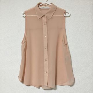 マウジー(moussy)の❤️moussy・シフォン タンク シャツ (F)(シャツ/ブラウス(半袖/袖なし))