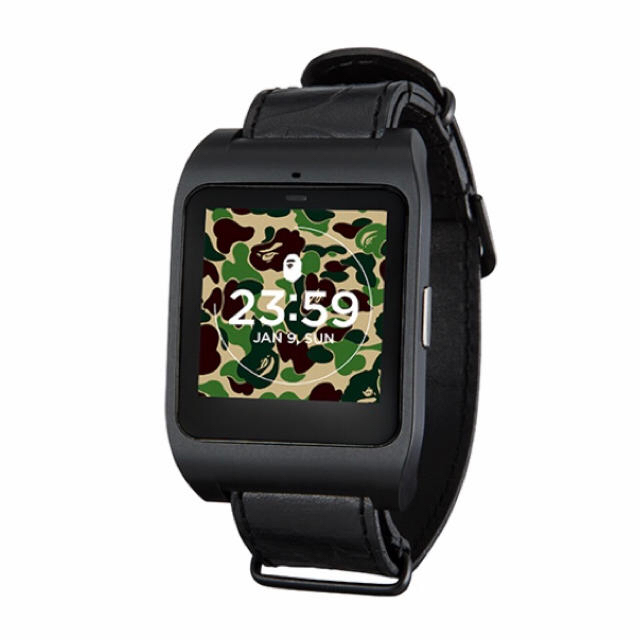 新品 SmartWatch3 A BATHING APE 本体＋ベルト 黒