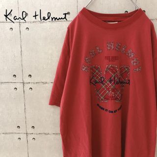 カールヘルム(Karl Helmut)の【超希少】ピンクハウス カールヘルム Tシャツ レトロデザイン ゆるダボ 赤(Tシャツ/カットソー(半袖/袖なし))