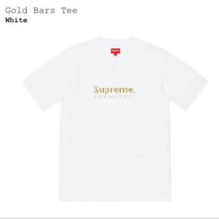 シュプリーム(Supreme)のsupreme Gold Bars Tee 白 Sサイズ Tシャツ week13(Tシャツ/カットソー(半袖/袖なし))
