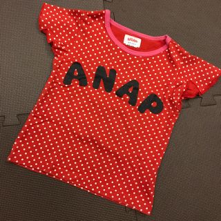 アナップキッズ(ANAP Kids)のアナップ 赤ドット Tシャツ(Tシャツ/カットソー)