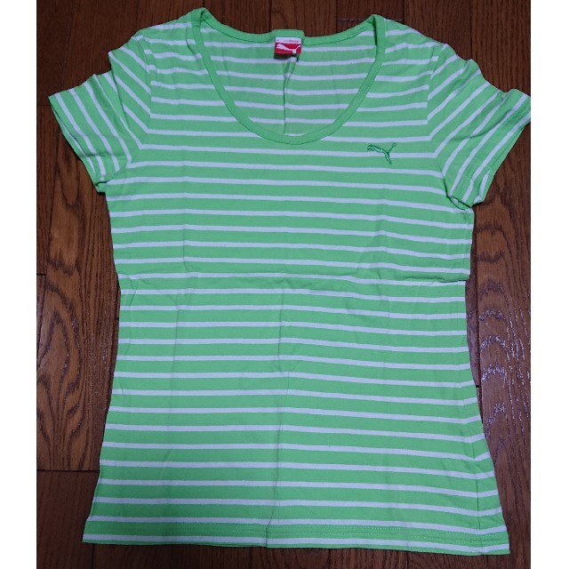 PUMA(プーマ)のまなママさん専用☆PUMA✨ボーダーTシャツ👕📦 レディースのトップス(Tシャツ(半袖/袖なし))の商品写真