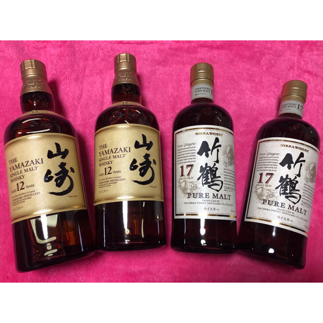 食品/飲料/酒山崎12年♡と竹鶴17年合計4本セット