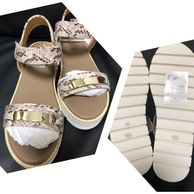 JEANASIS(ジーナシス)の【新品未使用】メタルベルトサンダル レディースの靴/シューズ(サンダル)の商品写真