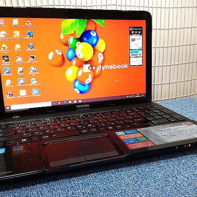 dynabook人気T552 Core i7 8G 新品SSD Win10 黒