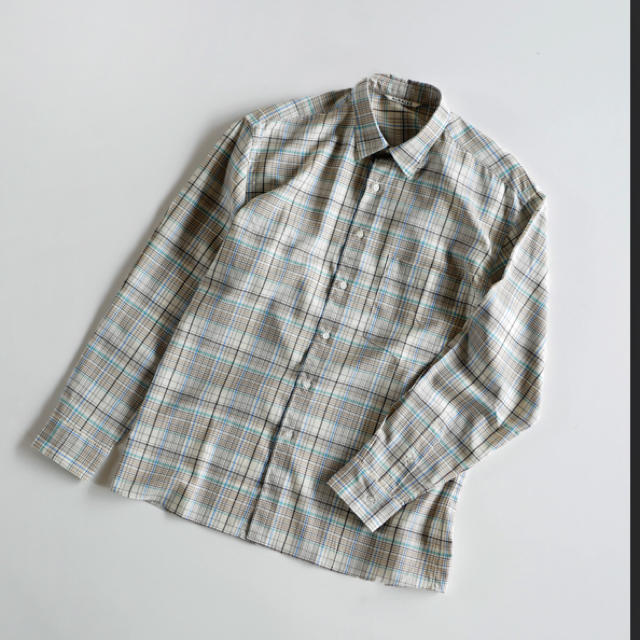 COMOLI(コモリ)のオーラリー     スーパーライトウールチェックシャツ メンズのトップス(シャツ)の商品写真