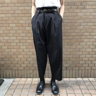 サンシー(SUNSEA)の【最終値下げ】WHO WHAT  WIDE SLACKS 黒 S(スラックス)