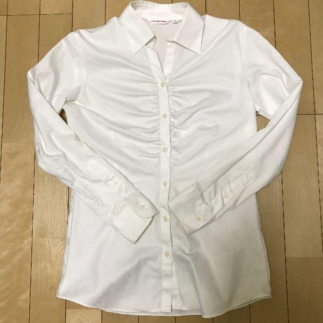 Heart Made Shirt 白シャツ レディースのトップス(シャツ/ブラウス(長袖/七分))の商品写真