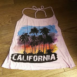 ANAP USA CALIFORNIAビーチビュープリントホルターネック(ホルターネック)