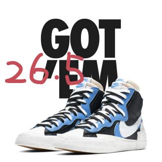 ナイキ(NIKE)のsacai × NIKE ブレーザーMID(スニーカー)