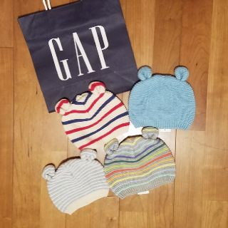 ベビーギャップ(babyGAP)のコットン100 %　クマ耳帽子(帽子)