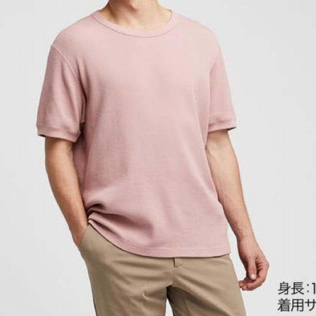 UNIQLO(ユニクロ)のUNIQLO men's ワッフルTシャツ メンズのトップス(Tシャツ/カットソー(半袖/袖なし))の商品写真