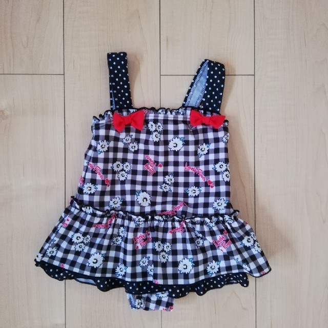 水着　100 女の子　着用少なめ キッズ/ベビー/マタニティのキッズ服女の子用(90cm~)(水着)の商品写真