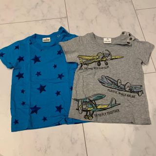 ベベ(BeBe)のBEBE Tシャツ 2枚セット 80cm(Ｔシャツ)