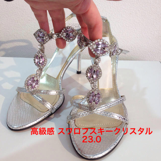 日本未発売‼️高級靴‼️スワロフスキー ‼️パンプス ハイヒール