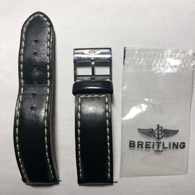 BREITLING(ブライトリング)のブライトリング ナビタイマー レザーベルト 尾錠 バックル 20ミリ メンズの時計(レザーベルト)の商品写真