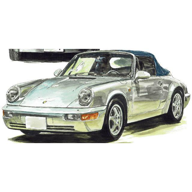 GC-1157ポルシェ930/911限定版画直筆サイン額装●作家平右ヱ門 3