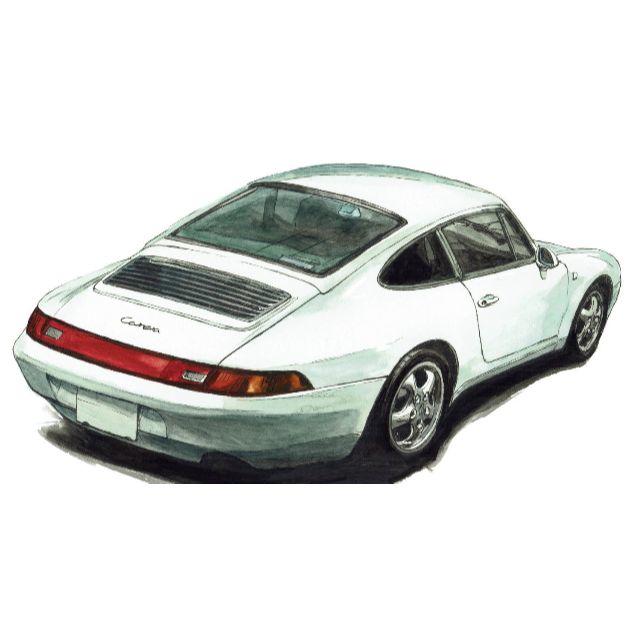 GC-1159 ポルシェ911限定版画直筆サイン額装●作家平右ヱ門 2