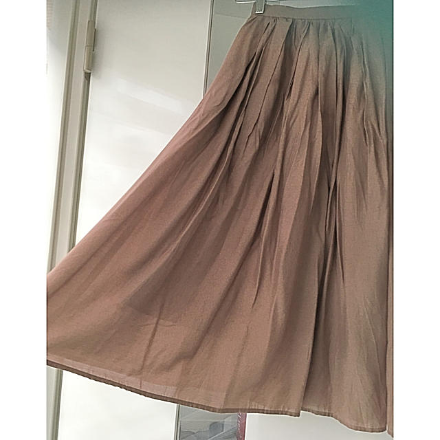 JUSGLITTY(ジャスグリッティー)のジャスグリッティー エアリースカート 1 ブラウン レディースのスカート(ロングスカート)の商品写真