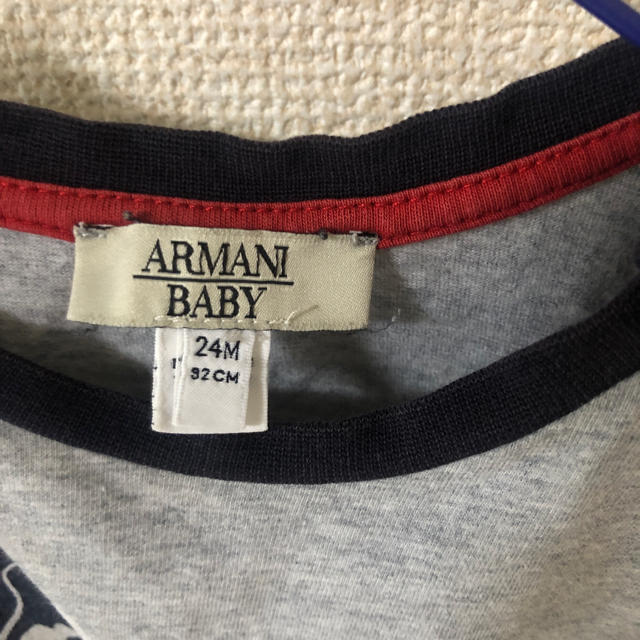 ARMANI JUNIOR(アルマーニ ジュニア)のアルマーニ ARMANI Tシャツ 24m 92cm キッズ/ベビー/マタニティのキッズ服男の子用(90cm~)(Tシャツ/カットソー)の商品写真