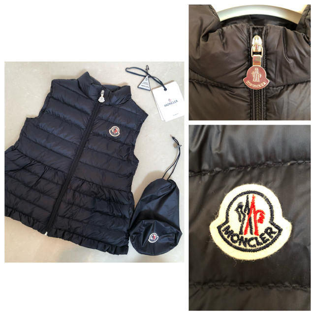 MONCLER(モンクレール)の専用☆モンクレール キッズ☆ライトダウンベスト☆size5 キッズ/ベビー/マタニティのキッズ服女の子用(90cm~)(ジャケット/上着)の商品写真