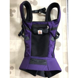 エルゴベビー(Ergobaby)の【美品】ベビー 抱っこ紐 メッシュ 紫 パープル(抱っこひも/おんぶひも)