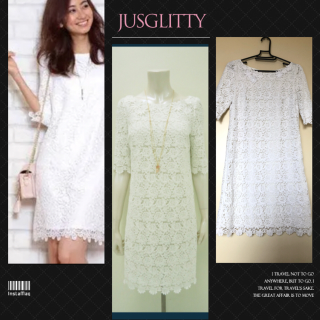 JUSGLITTY(ジャスグリッティー)の♡JUSGLITTY ♡ ジャスグリッティー  ケミカル レースワンピース レディースのワンピース(ひざ丈ワンピース)の商品写真