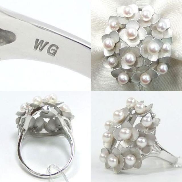 パール３－３．４ｍｍ　ＷＧ(ホワイトゴールド)　リング レディースのアクセサリー(リング(指輪))の商品写真