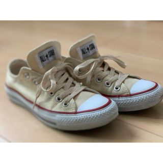 コンバース(CONVERSE)のコンバース オールスター 24.5cm クリーム色(スニーカー)