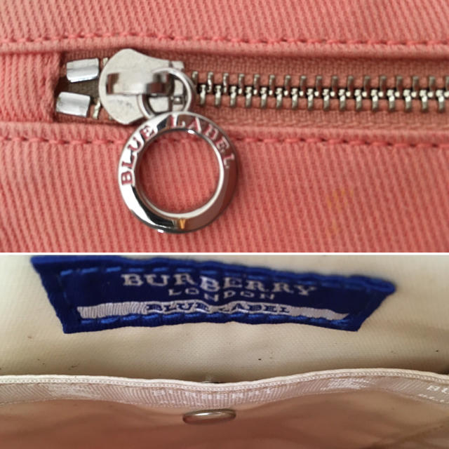 BURBERRY BLUE LABEL(バーバリーブルーレーベル)のバーバリー ブルーレーベル ホースマークピンクの斜め掛けショルダーバッグ お買得 レディースのバッグ(ショルダーバッグ)の商品写真