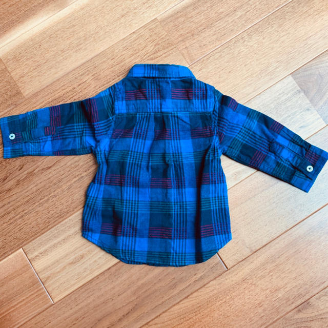 petit main(プティマイン)の子供用 チェックシャツ キッズ/ベビー/マタニティのベビー服(~85cm)(シャツ/カットソー)の商品写真