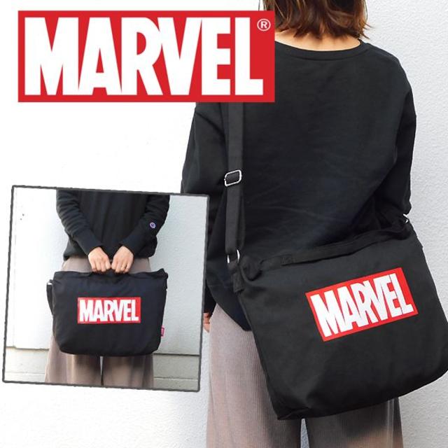 MARVEL(マーベル)の送料無料 マーベル 2WAY ショルダーバッグ メンズ レディース 新品WHBK レディースのバッグ(ショルダーバッグ)の商品写真