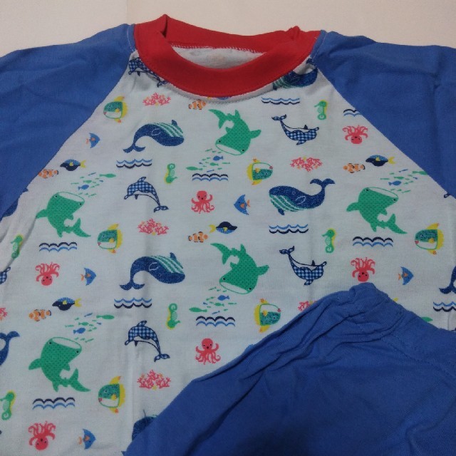 西松屋(ニシマツヤ)の半袖パジャマ80 キッズ/ベビー/マタニティのベビー服(~85cm)(パジャマ)の商品写真