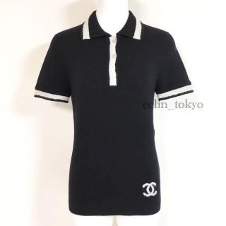 シャネル(CHANEL)のキララ様ご専用 シャネル カシミヤ ココマーク ニット ポロシャツ E1302(シャツ/ブラウス(半袖/袖なし))