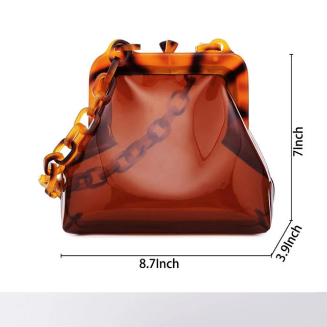 ZARA(ザラ)の新品 クリアべっ甲バック レディースのバッグ(ハンドバッグ)の商品写真